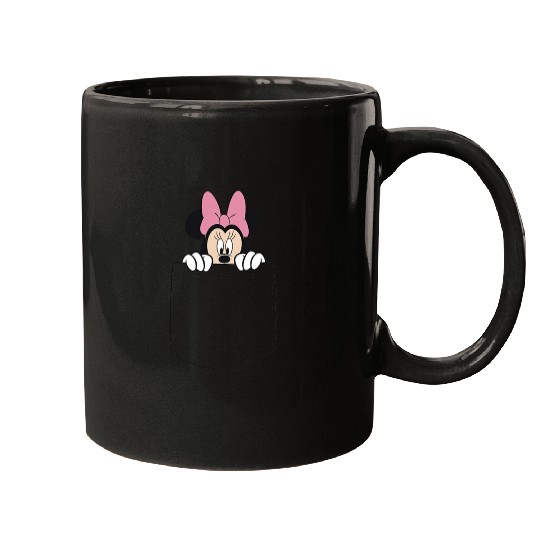 Black Disney Minnie Mouse Classic Fit  - Crew Neck Mugs