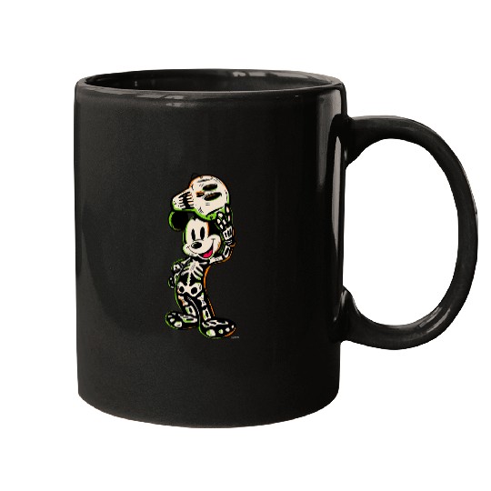 Disney 100 Mickey Mouse Halloween Classic Skeleton Costume Mugs