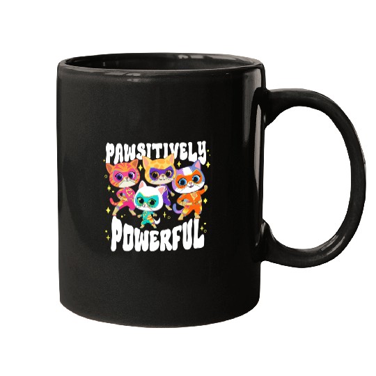 Discover Disney SuperKitties Pawsitively Powerful Group Shot Poster Mugs