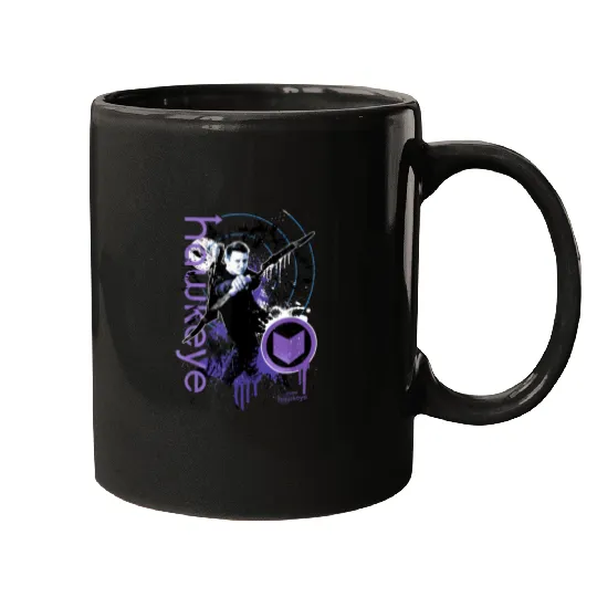 Marvel Hawkeye Disney Plus Target Paint Splatter Mugs