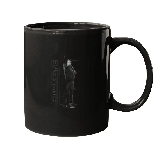 Marvel Hawkeye Disney Plus Black And White Hero Mugs