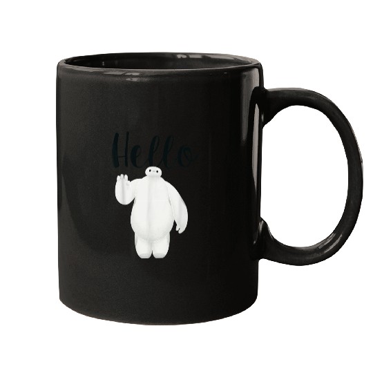 Disneyss Big Hero 6 Baymax Wave Hello Graphic Mugs