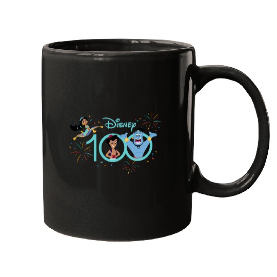 Discover Disney 100 Anniversary Aladdin Jasmine Genie D100 Mugs