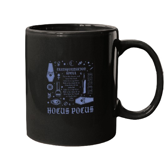 Disney Hocus Pocus Halloween Transformation Spell Recipe Mugs