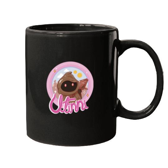 Star Wars The Mandalorian Utinni Jawa Chibi Logo Disney+ Mugs