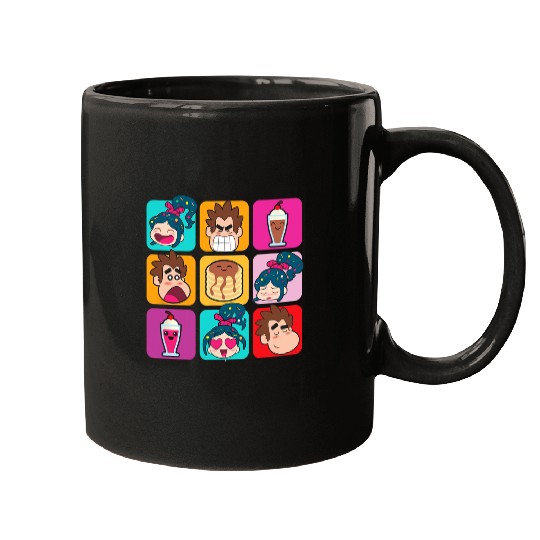 Disney Wreck-It Ralph Vanellope Ralph & Desserts Panels Mugs