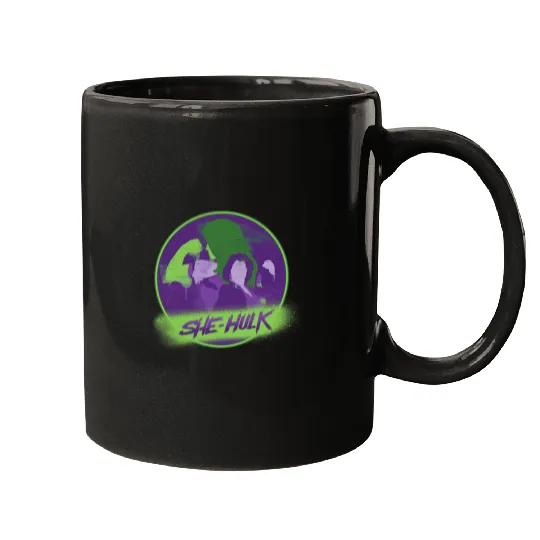 Marvel Studios She-Hulk Disney Plus Spray Paint Mugs