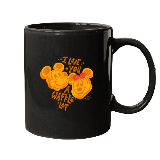 Discover Disney Mickey Minnie Love You a Waffle Lot Valen Mugs