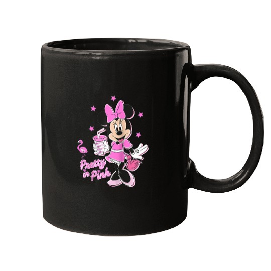 Disney Minnie Mouse Pretty in Pink Raglan Baseball Tee Mugs