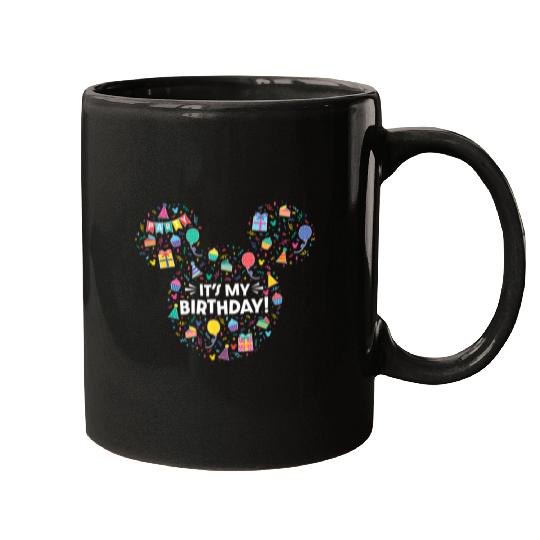 Discover Disney Mickey Mouse Head Ears Icon Fill Its My Birthday Mugs