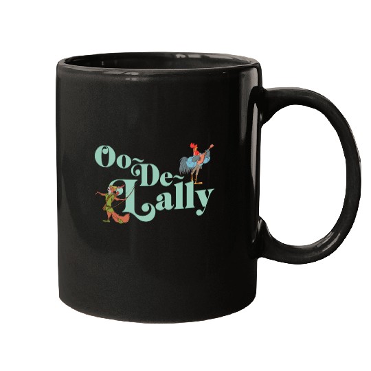 Disney Robin Hood Oo-De-Lally Iconic Quote Chest Text Logo Mugs