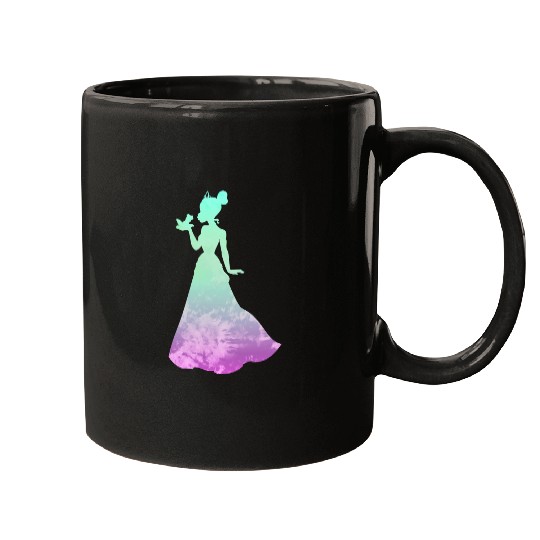 Disney Princess Tiana Silhouette Pretty Tie Dye Mugs