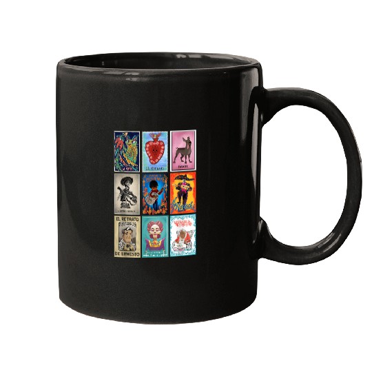 Disney Pixar Coco Epic Loteria Cards Big Chest Logo Mugs