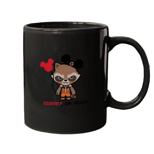 Disney Rocket Raccoon Mickey Ears Mugs, Disney Guardians Of The Galaxy Mugs