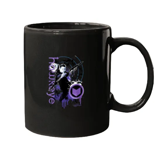 Marvel Hawkeye Disney Plus Target Paint Splatter Mugs