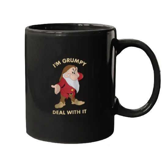Disneyss Snow White I'm Grumpy Deal With It Portrait Mugs
