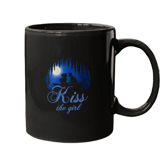 Womens Disney The Little Mermaid The Girl Silhouette V-Neck Mugs