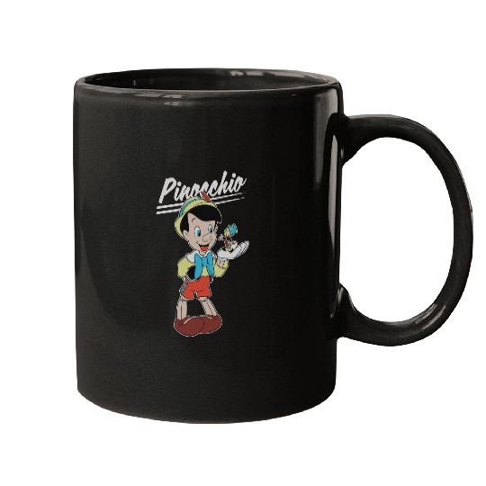 Disney Pinocchio and Jiminy Cricket Mugs