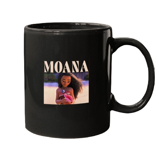 Disney Princess Moana Holding Seashell  Portrait Mugs