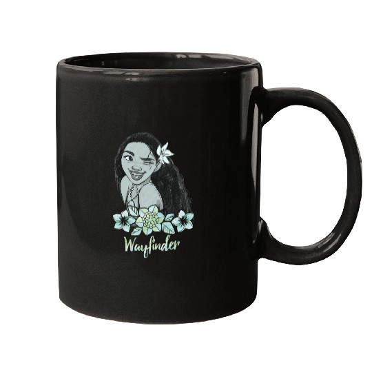 Disney Moana Wayfinder Floral Wink Portrait Mugs