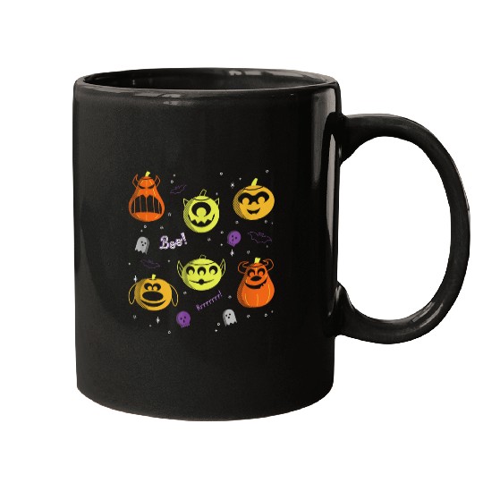 Disney Pixar Multi Franchise Halloween Spooky Pu Mugs