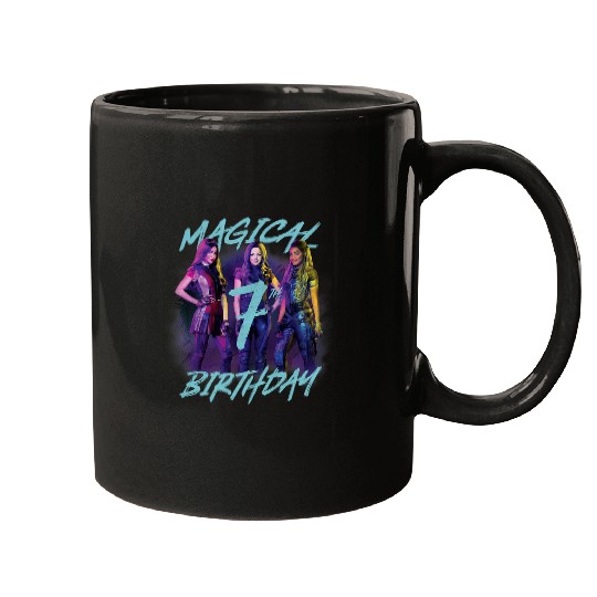 Disney Descendants 3 Magical 7th Birthday Group Poster Mugs
