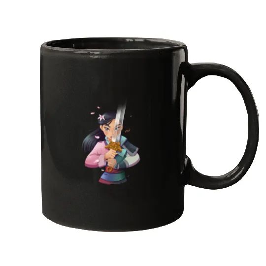 Disney Mulan Anime Half Girl Half Warrior Sweatshirt Sweatshirt Mugs