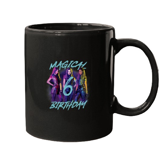 Disney Descendants 3 Magical 6th Birthday Group Poster Mugs