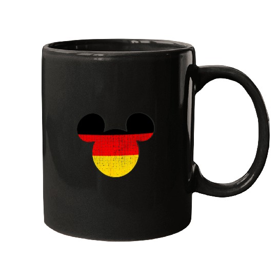 Disney Mickey Mouse Logo Germany Flag Fill Mugs