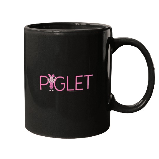 Disney Winnie the Pooh Piglet Classic Lettering Mugs