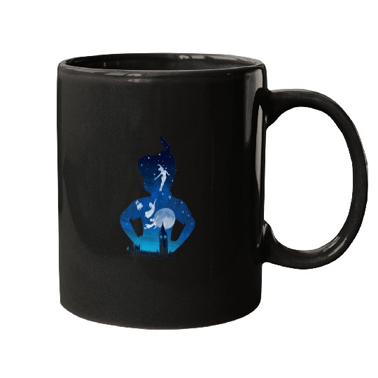 Disney Peter Pan Midnight London Flight Silhouet Mugs