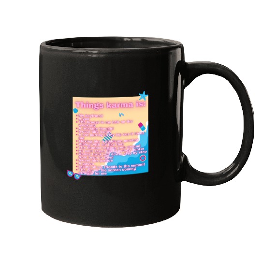 Discover Karma Taylor Lyrics Merch (1) Mugs