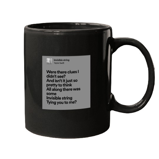 Discover Taylor Invisible String Lyrics Mugs