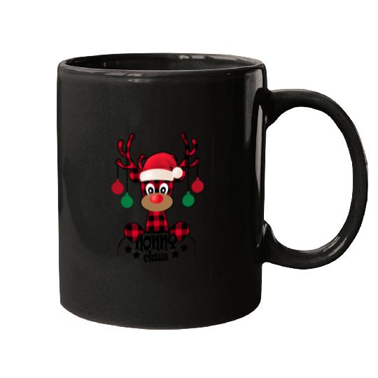 Nonny Claus - Nonny Christmas Buffalo Plaid Moose Reindeer  : Mickey Disney Christmas, Disney Christmas Mugs