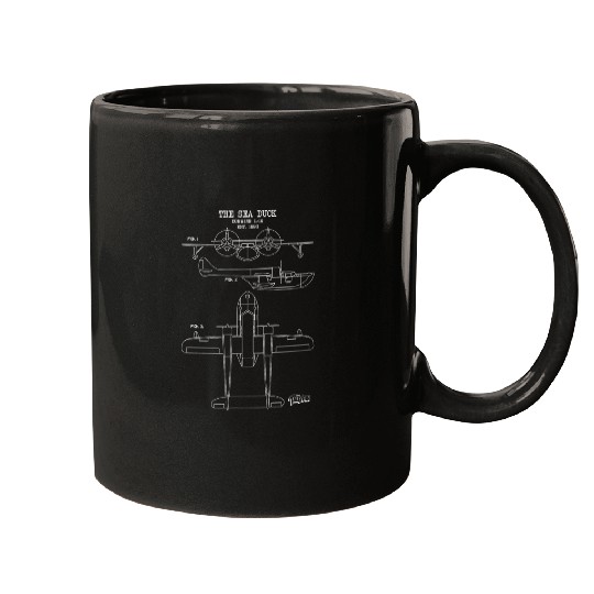 Disney Talespin The Sea Duck Blueprint Mugs