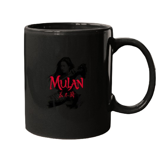 Disney Mulan Live Action Mulan Action Pose Logo Red Mugs