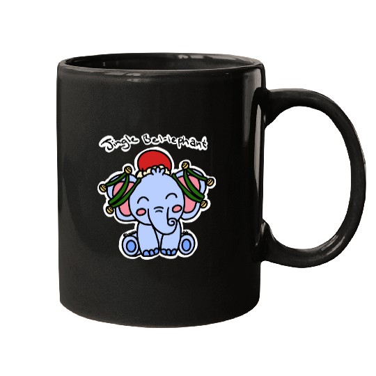 Discover Jingle Bel-ephant! Sticker, Disney Elephant Dumbo Christmas , Dumbo Christmas Mugs