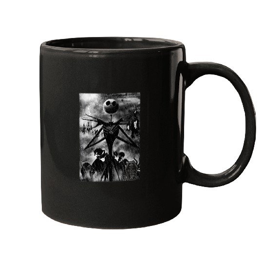 Disneyss The Nightmare Before Christmas Jack In Graveyard Mugs