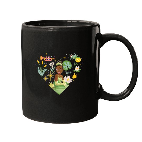 Disneyss Princess Tiana Nature Heart Mugs