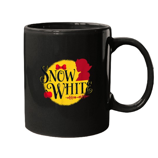 Disneyss Princess Snow White Name And Silhouette Mugs