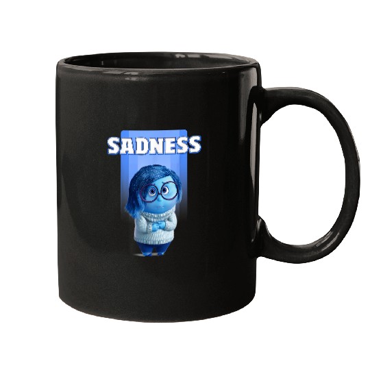Discover Disney Inside Out Riley's Sadness Blue Character Logo Mugs