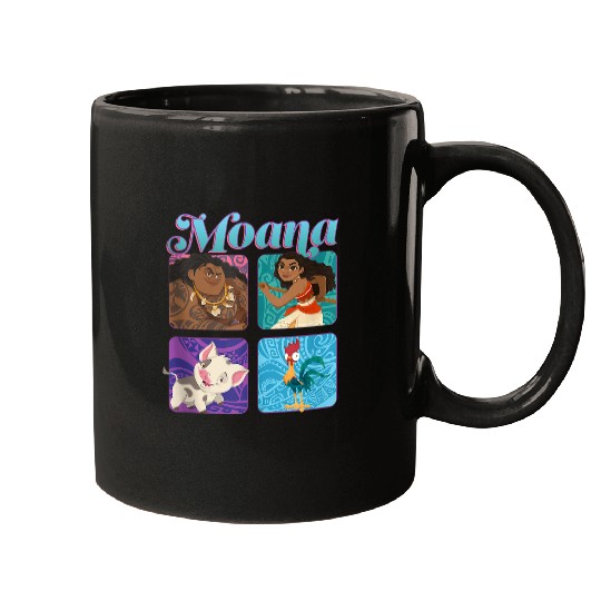 Disneyss Moana Pua Maui Hei Hei Retro Box Up Chest Panels Mugs