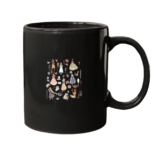 Discover Disney Princess  Collage Icons Group Shot Chest Mugs