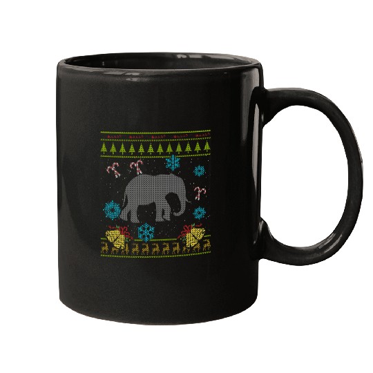 Discover Elephant Christmas Ugly Shirt Sweater Ugly Design Sticker, Disney Elephant Dumbo Christmas , Dumbo Christmas Mugs
