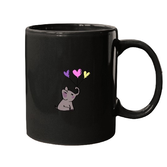 Discover Cute Elephant Holding Balloons Graphic Design  : Disney Elephant Dumbo, Dumbo Mugs