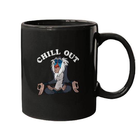 Discover Disney Lion King Rafiki Chill Out Meditation Hoodie Mugs