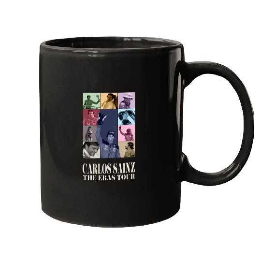 Carlos Sainz Eras Tour 2023 V2 season white letters Mugs