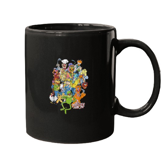 Disney The Muppets Main Characters Distressed Group Shot Mugs