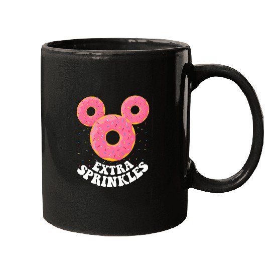 Disney Mickey Mouse Donut Ears Extra Sprinkles Mugs