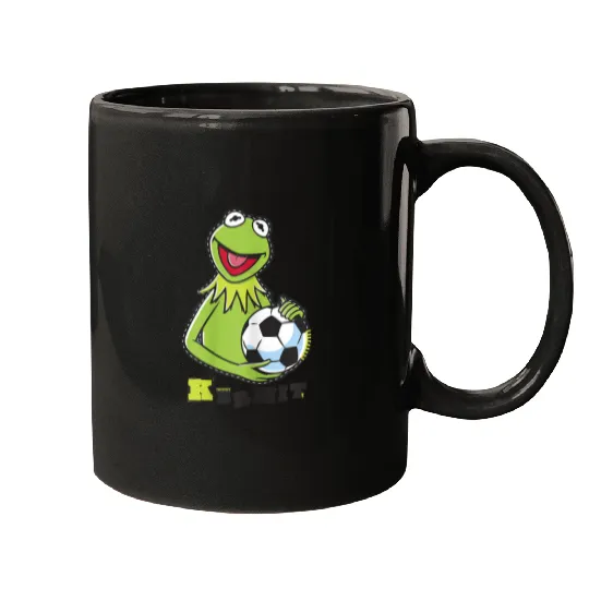 Disneyss The Muppets Kermit Soccer Ball Vintages Stencil Logo Mugs